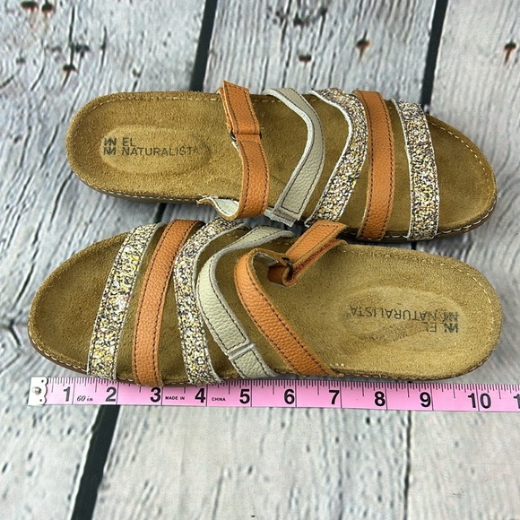 EL NATUALISTA PANGLAO Multicolored Leather Strappy Strap Slip On Flat Sandals - Picture 7 of 17